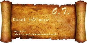 Oczel Témisz névjegykártya